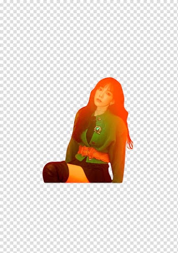 TAEYEON SNSD THIS IS CHRISTMAS, woman sitting wearing green suit transparent background PNG clipart