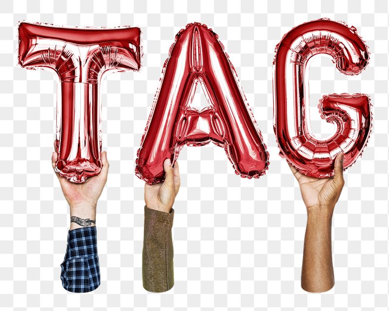 Tag balloon png word sticker, | Free PNG - rawpixel