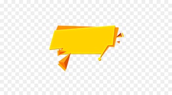 Tag Text box - Vector Yellow Text Label 