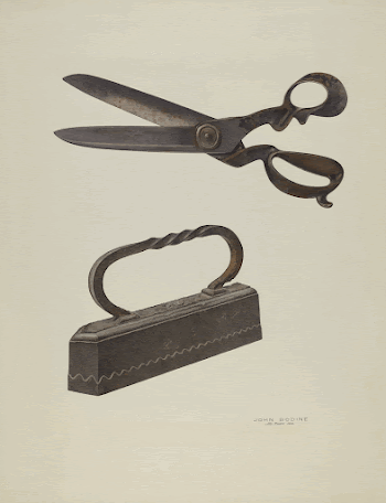Tailor's Shears and Iron (ca.1939) | Free Photo - rawpixel