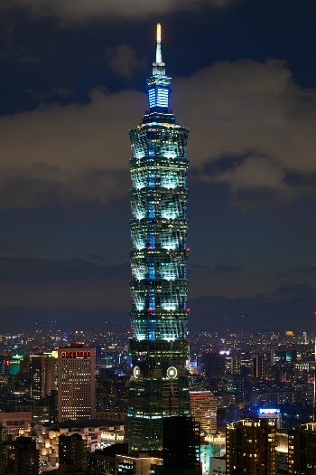 Taipei 101 at night