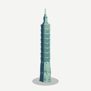 Taipei 101 tower clipart, collage | Free PSD - rawpixel