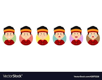taiwanese avatar with various expression