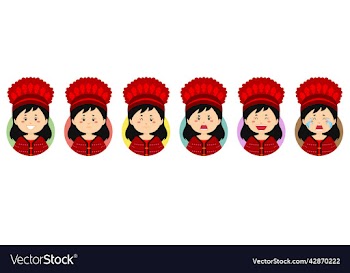 taiwanese avatar with various expression
