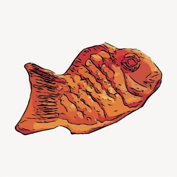 Taiyaki sticker, Japanese dessert illustration | Free PSD - rawpixel