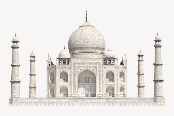 Taj Mahal, architecture clipart, mausoleum | Free PSD - rawpixel