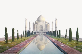 Taj Mahal border collage element, | Free PSD - rawpixel