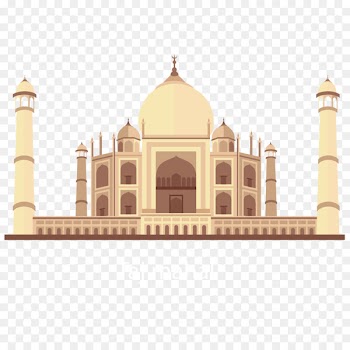 Taj Mahal Landmark Illustration - Vector Taj Mahal 