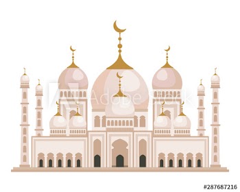 taj mahal mosque building icon