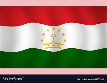tajikistan flag background