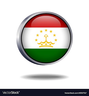 tajikistan flag button