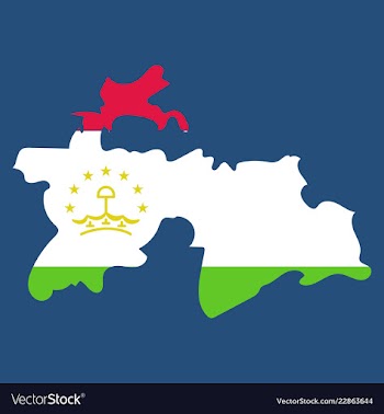 Tajikistan map vector image