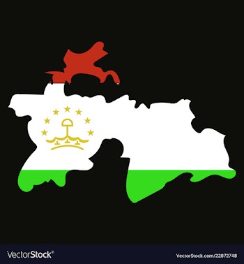 Tajikistan map vector image