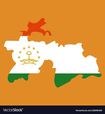 Tajikistan map vector image