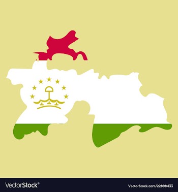 Tajikistan map vector image
