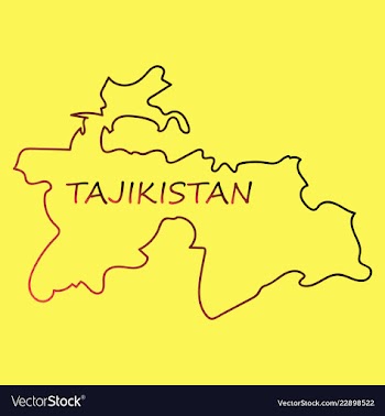 Tajikistan map vector image