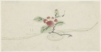 Tak met rode camelia, Utagawa | Free Photo - rawpixel