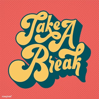 Take a break typography style illustration | Free stock vector - 472665