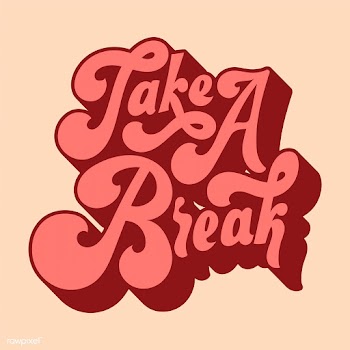 Take a break typography style illustration | Free stock vector - 472667