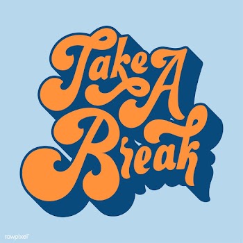Take a break typography style illustration | Free stock vector - 472735