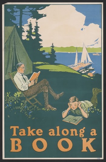 Take along a book (1910) | Free Photo Illustration - rawpixel
