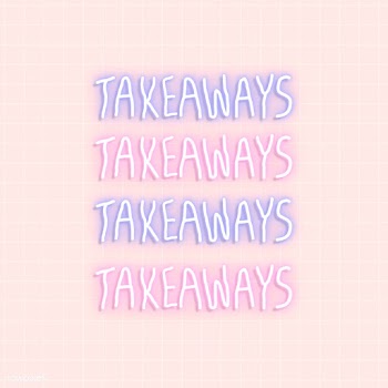 Takeaways neon signs vector | Free  vector - 2305141