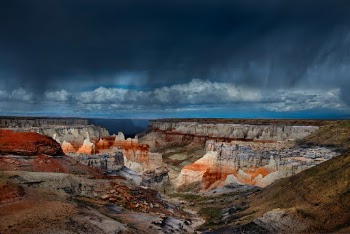 Taken at Coal Mine Canyon, on the Navajo Reservation, about 15 miles southeast of Tuba City, Arizona