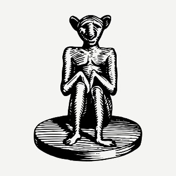 Talisman statue  drawing, vintage | Free PSD - rawpixel