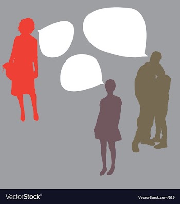 Talking people vector image