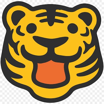 Talking Tiger Emoji Roar Text messaging - TIGER VECTOR 