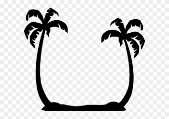 Tall Palm Trees Clip Art - Tall Palm Tree Clipart