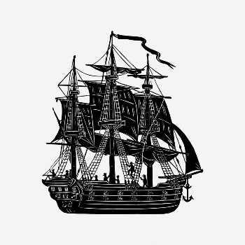 Tall ship clipart, vintage illustration | Free PSD Illustration - rawpixel