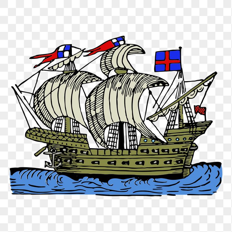 Tall ship png sticker illustration, | Free PNG - rawpixel