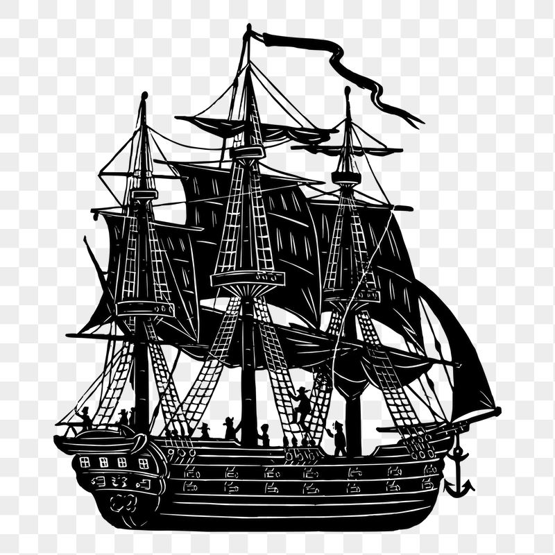 Tall ship png sticker illustration, | Free PNG - rawpixel