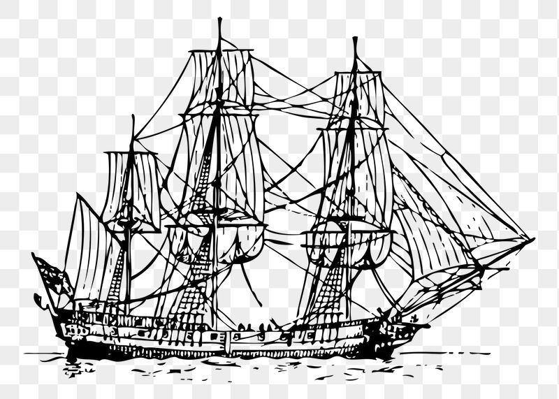 Tall ship png sticker illustration, | Free PNG - rawpixel