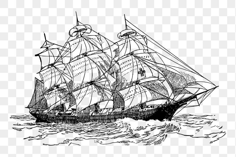 Tall ship png sticker illustration, | Free PNG - rawpixel