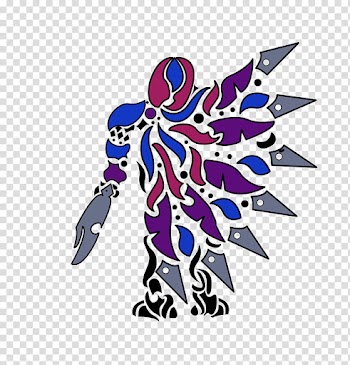 Talon LoL Tribal color, abstract illustration transparent background PNG clipart