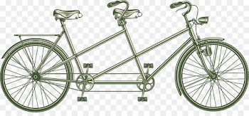 Tandem bicycle Cycling Stock photography Illustration - Retro tandem bicycle 