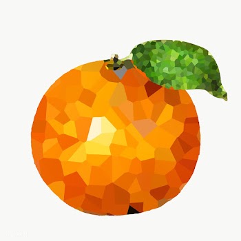 Tangerine orange crystallized style overlay | Free  transparent png - 2341189