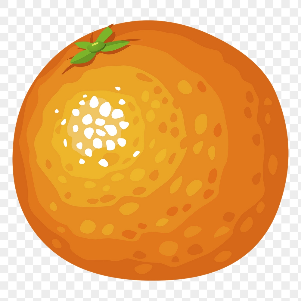 Tangerine png sticker fruit illustration, | Free PNG - rawpixel