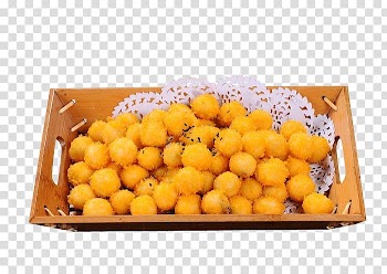 Tangyuan Dongzhi Sesame Pumpkin, Fried pumpkin black sesame rice balls transparent background PNG clipart