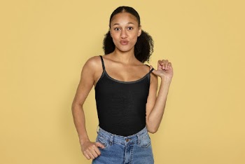 Tank top mockup, women's apparel | Free PSD Mockup - rawpixel