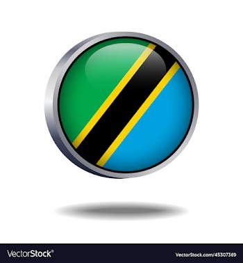 tanzania flag button