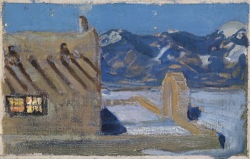 Taos home in moonlight (1925) | Free Photo - rawpixel