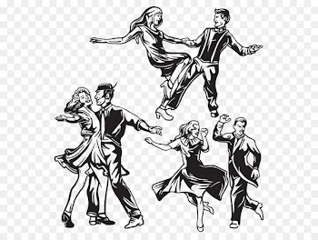 Tap dance Clip art Illustration Salsa - silhouette 
