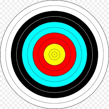 Target archery Shooting target Bullseye Clip art - Colorful color circular target 