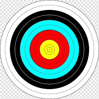Target archery Shooting target Bullseye , Colorful color circular target transparent background PNG clipart