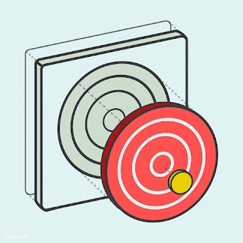 Target dartboard digital creative graphic | Free stock vector - 24251