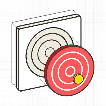 Target dartboard digital creative graphic | Free stock vector - 24261