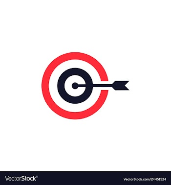 Target icon with letter c logo design vector image